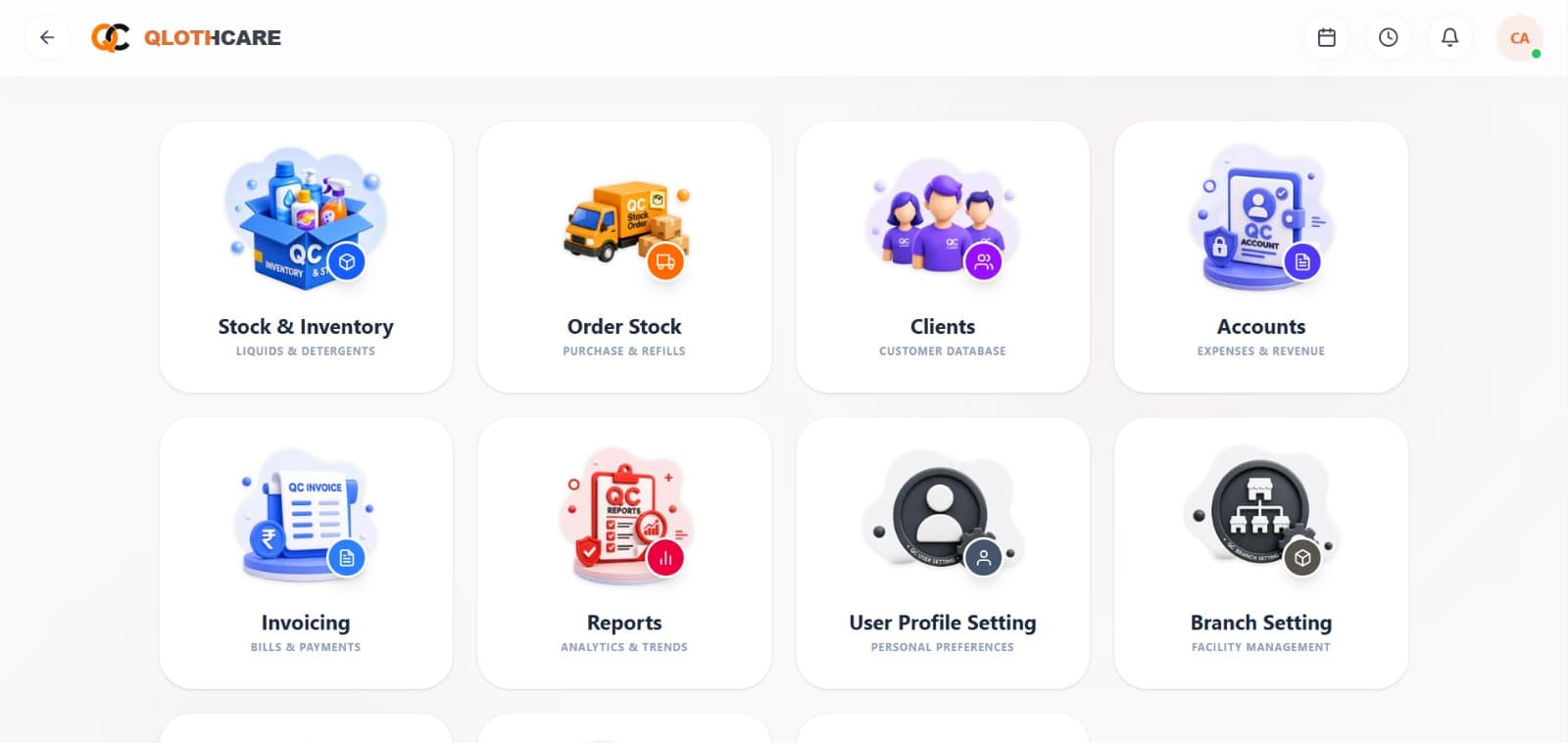 Qlothcare Dashboard